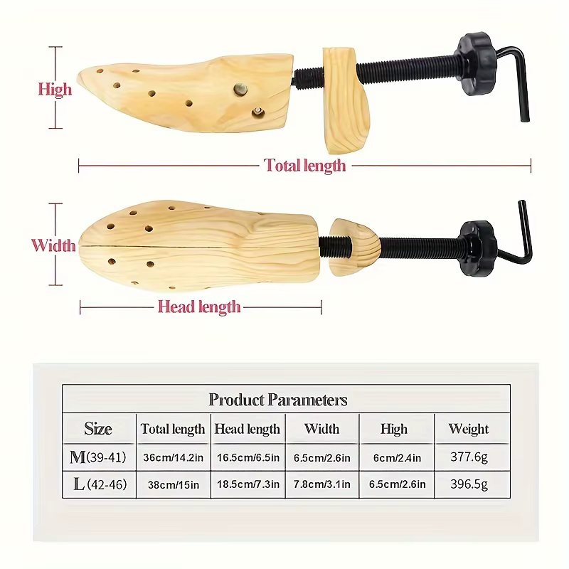 Élargisseur de chaussures en bois pour femmes et hommes