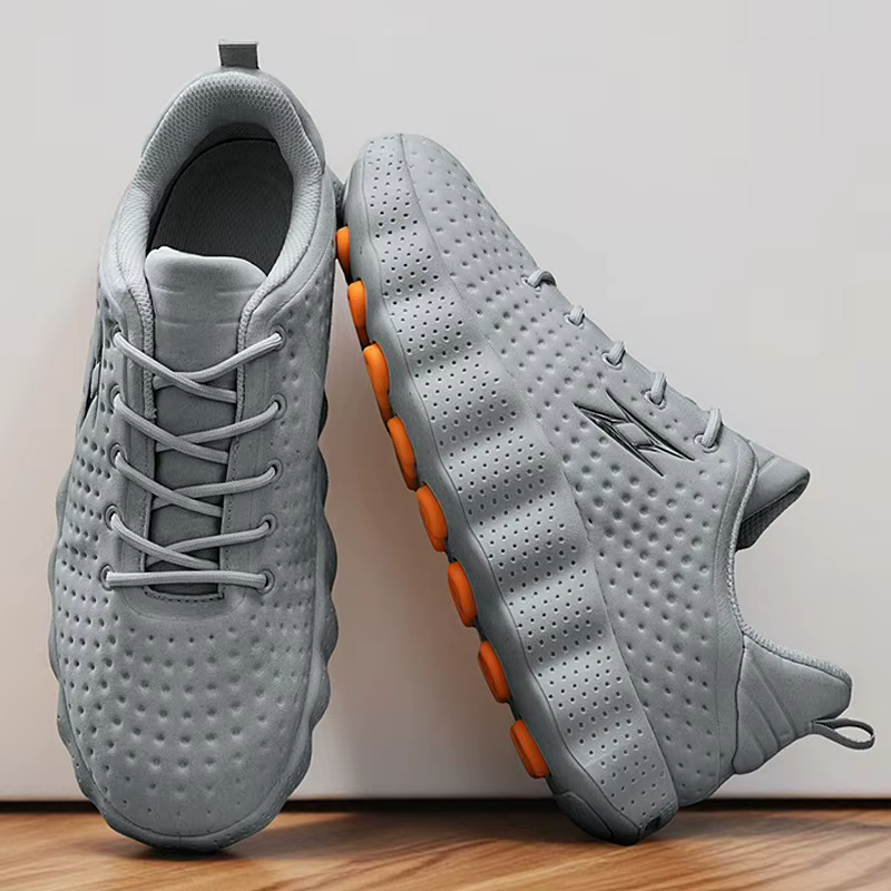 Chaussures de sport respirantes et légères pour femmes avec technologie de massage par détection du pied