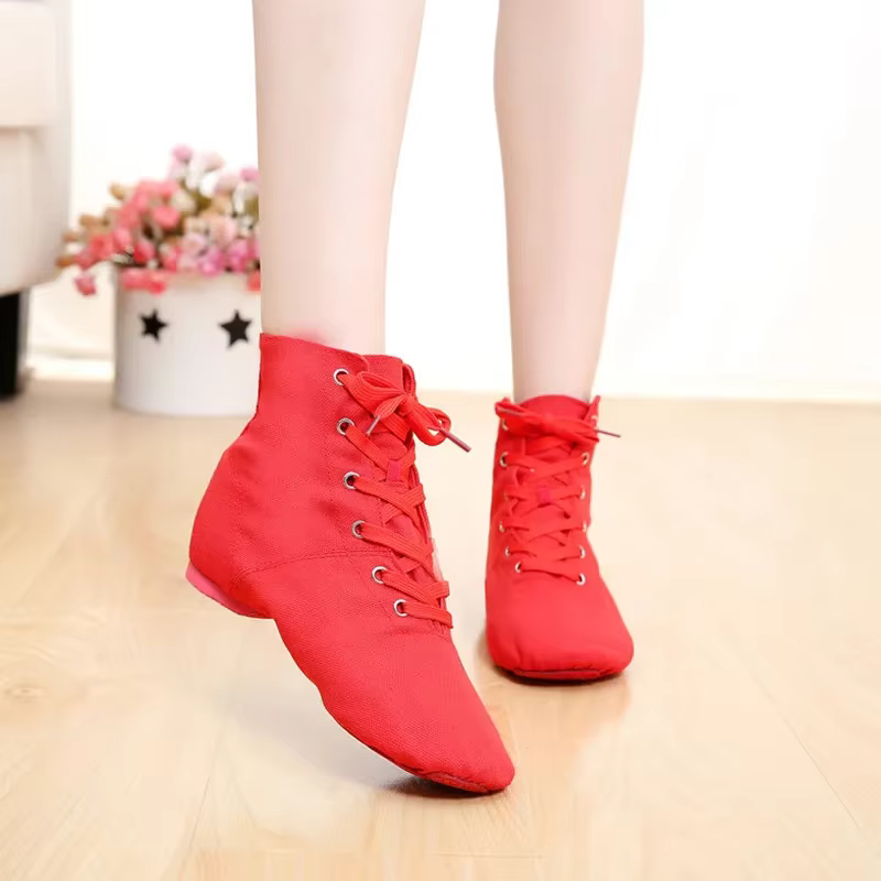 Chaussures de danse jazz en toile pour hommes et femmes