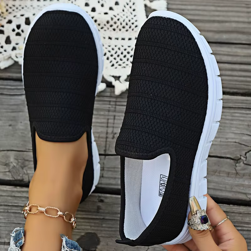 Baskets femme sans lacet blanc chaussures