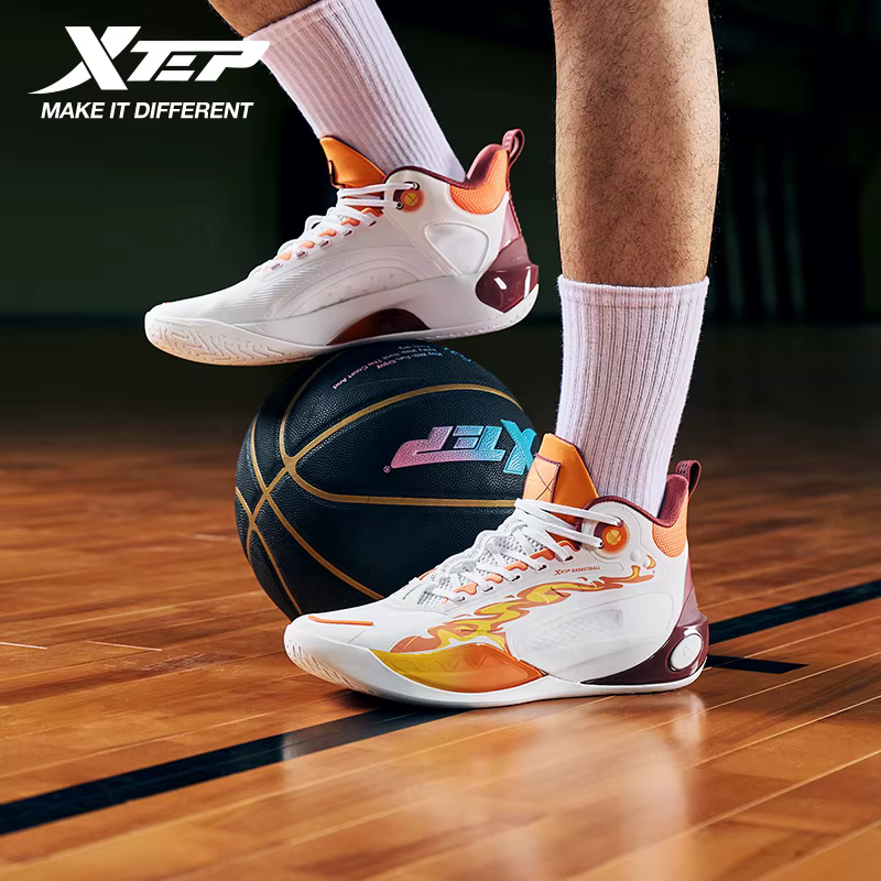 Xtep chaussures de basket hommes 2025 été résistant à l'usure respirant stabilité élastique léger baskets pour homme 875319120003
