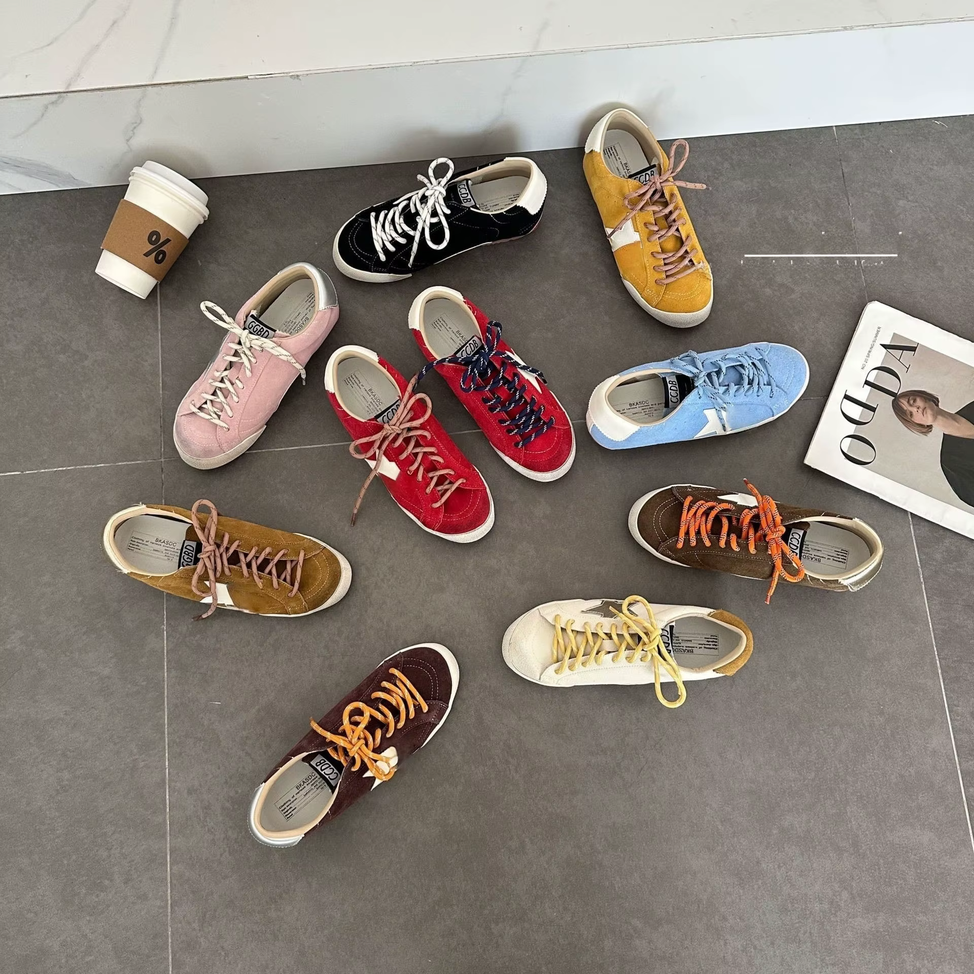 Chaussures Rétro en Cuir Véritable Deqin pour Femme 2025 – Nouveauté à Bout Rond