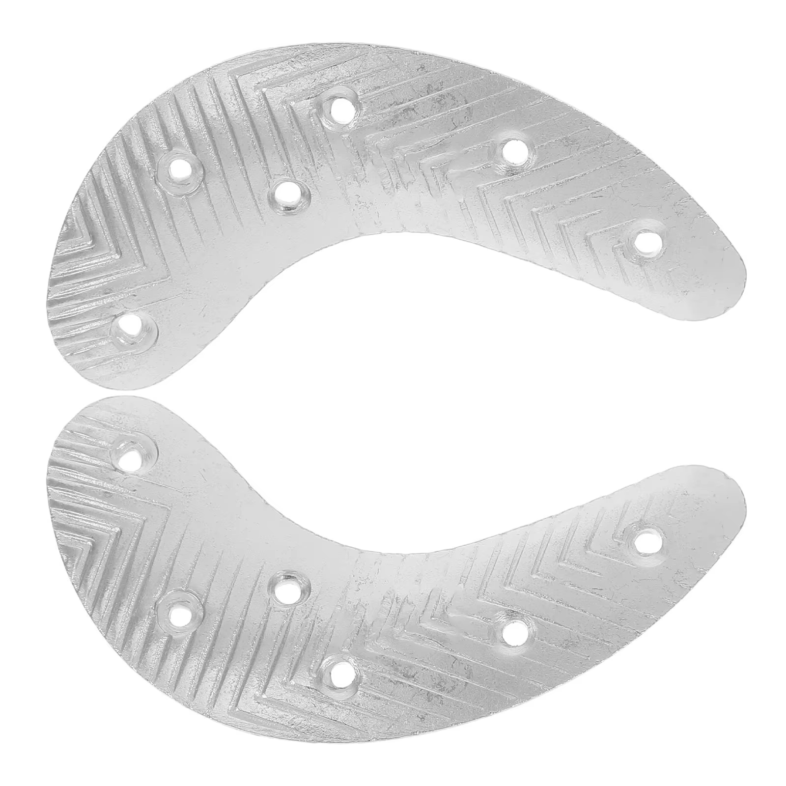1 paire de plaques de talon en métal