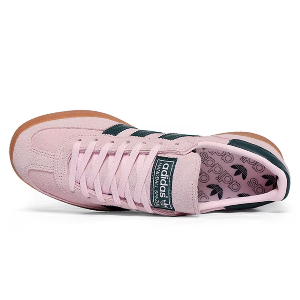 Adidas Originals HANDBALL SPEZIAL daim bout rond à lacets baskets basses femme rose/noir IF6561