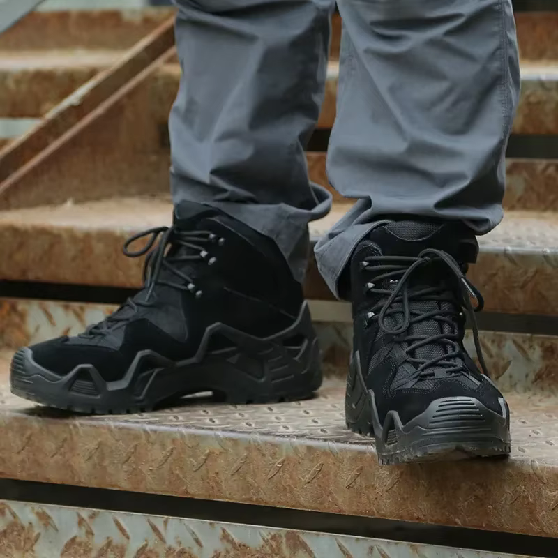 Hommes décontracté chasse bottines en plein air tactique randonnée homme botte