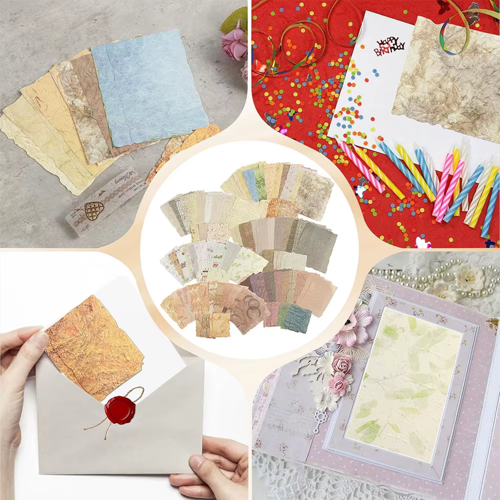 28 feuilles de papier pour Scrapbook esthétique, Kit de fournitures en Relief, papier Vintage, papiers pour Scrapbooking, papier texturé en relief, décoratif pour Journal