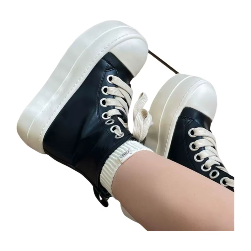 Nouvelles baskets montantes à semelle épaisse pour femmes