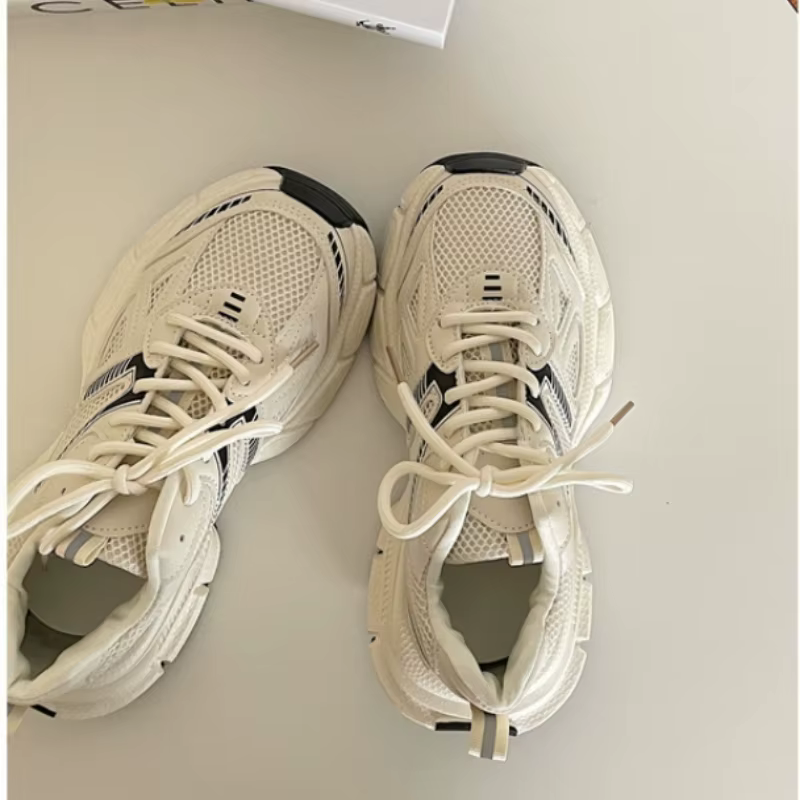 Baskets décontractées à talons moyens pour femmes
