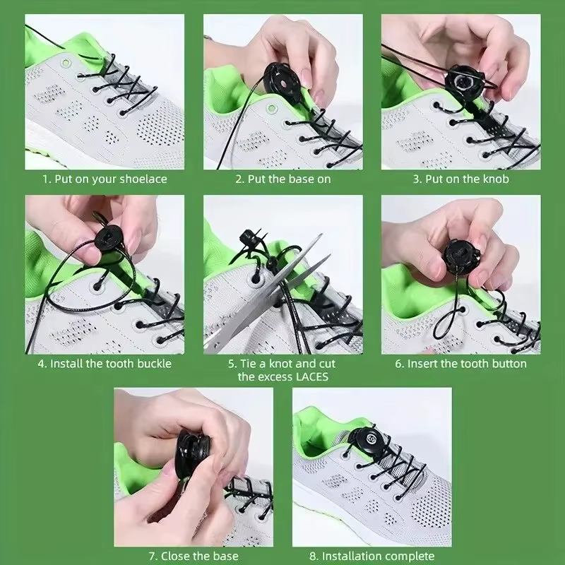 1 paire de lacets automatiques sans nœuds