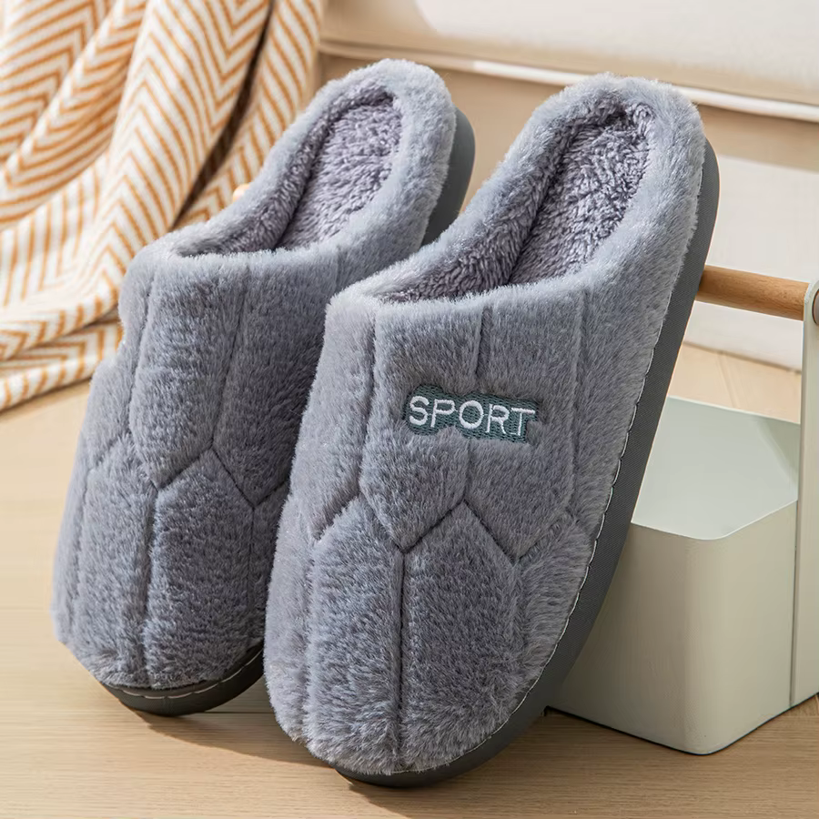 Pantoufles en coton pour femmes en automne et en hiver