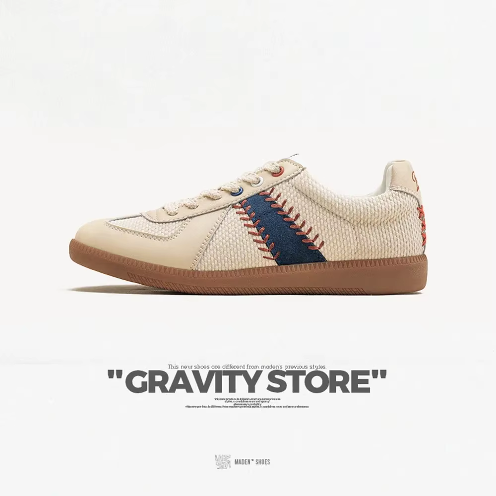 Maden-Chaussures de Baseball à Lacets pour Femme