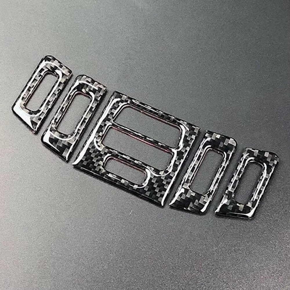 Autocollant intérieur en fibre de carbone pour voiture, garniture de sortie d'aération centrale, accessoire automatique, BMW E90, E92, E93, nouveau, 5 pièces