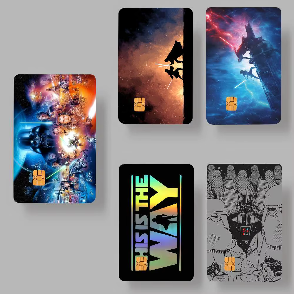 Autocollants pour cartes de crédit S-STAR W-WARS Classic Movie Cover, impression d'image d'anime sur toile, décoration manga HD