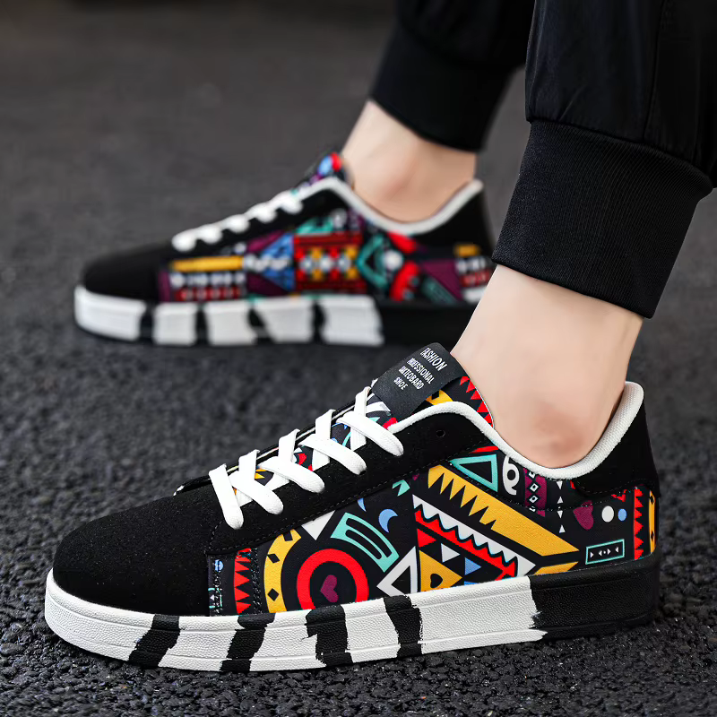 YRZL chaussures de Skateboard hommes toile baskets décontracté respirant