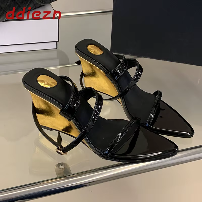 Nouvelles Sandales Compensées à Talons Hauts pour Femmes