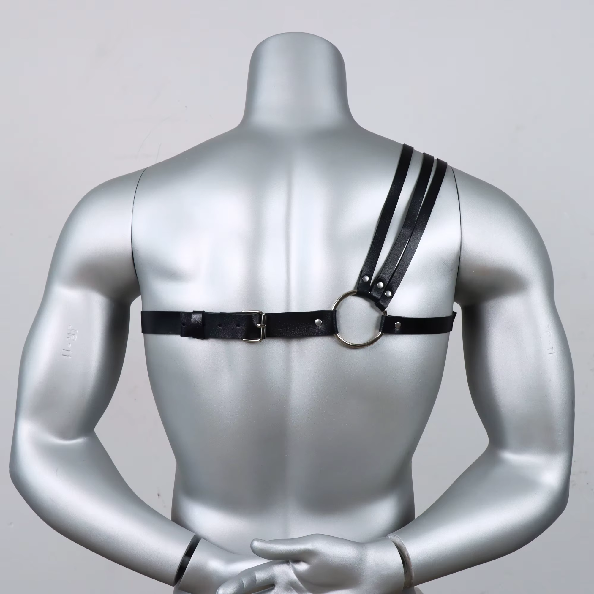 Ceinture punk pour homme - Accessoire de chemise formelle réglable, pour tenue gothique, Saint-Valentin, déguisement de carnaval, décoration de ceinture