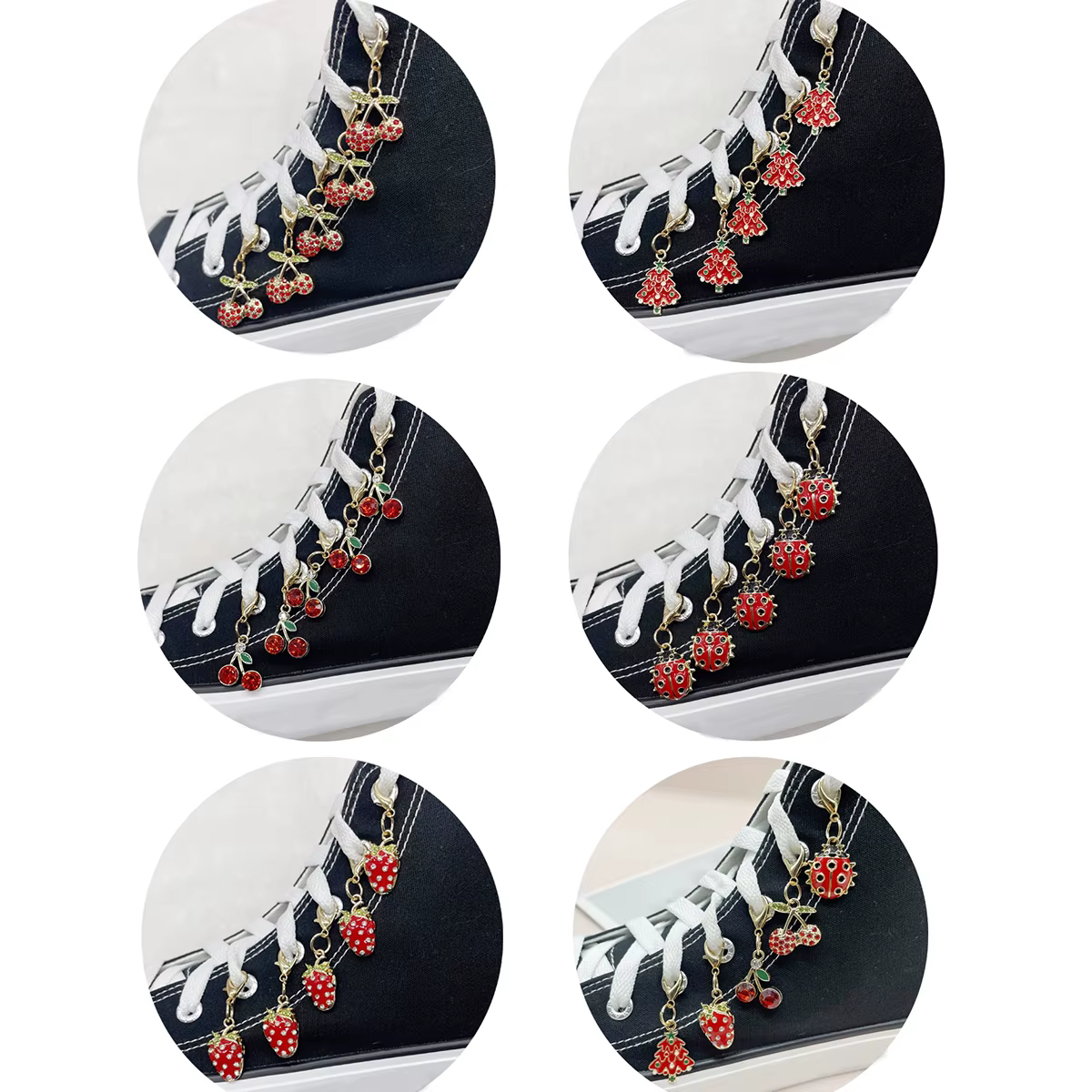 Breloques de chaussures aux fraises