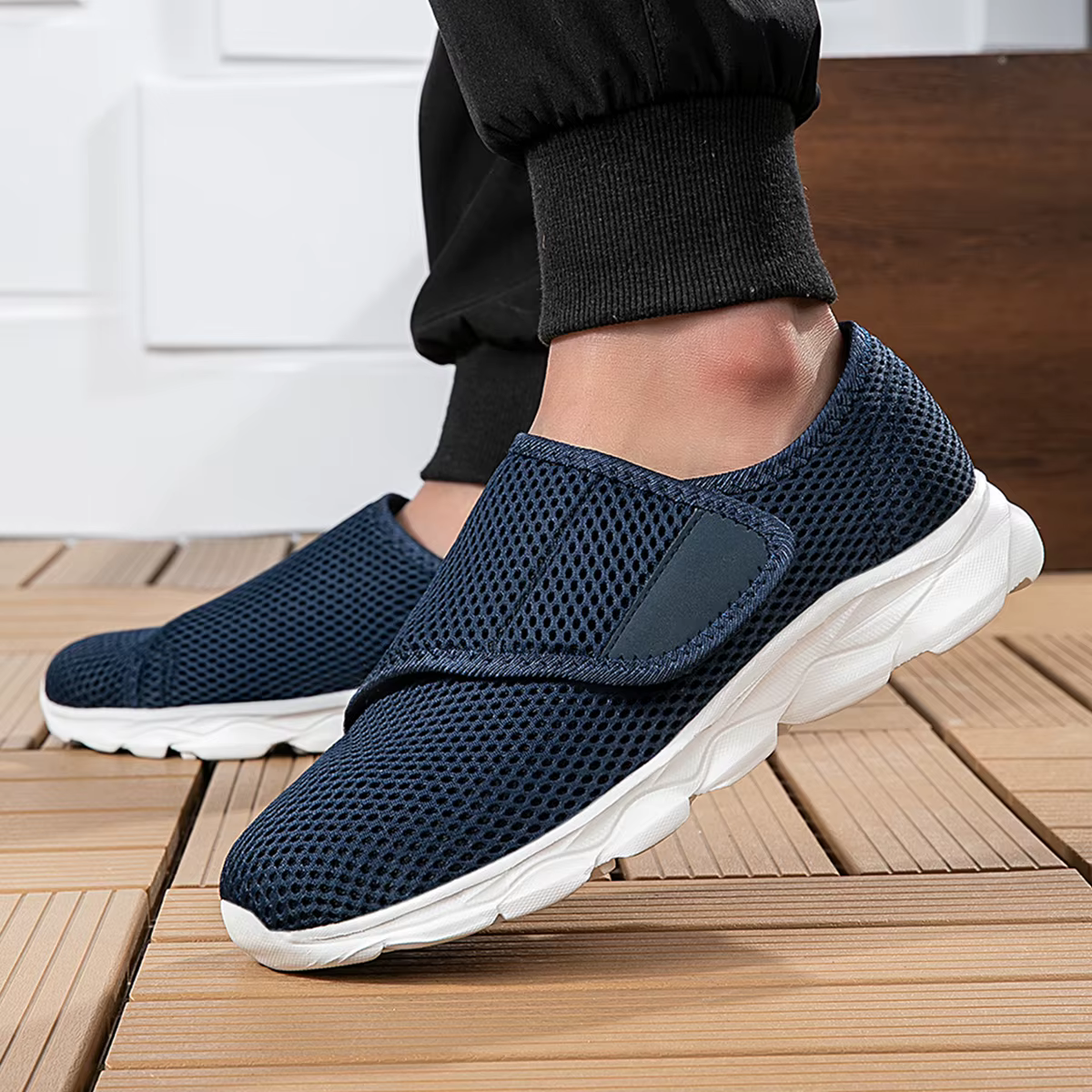 Chaussures orthopédiques décontractées pour pieds larges