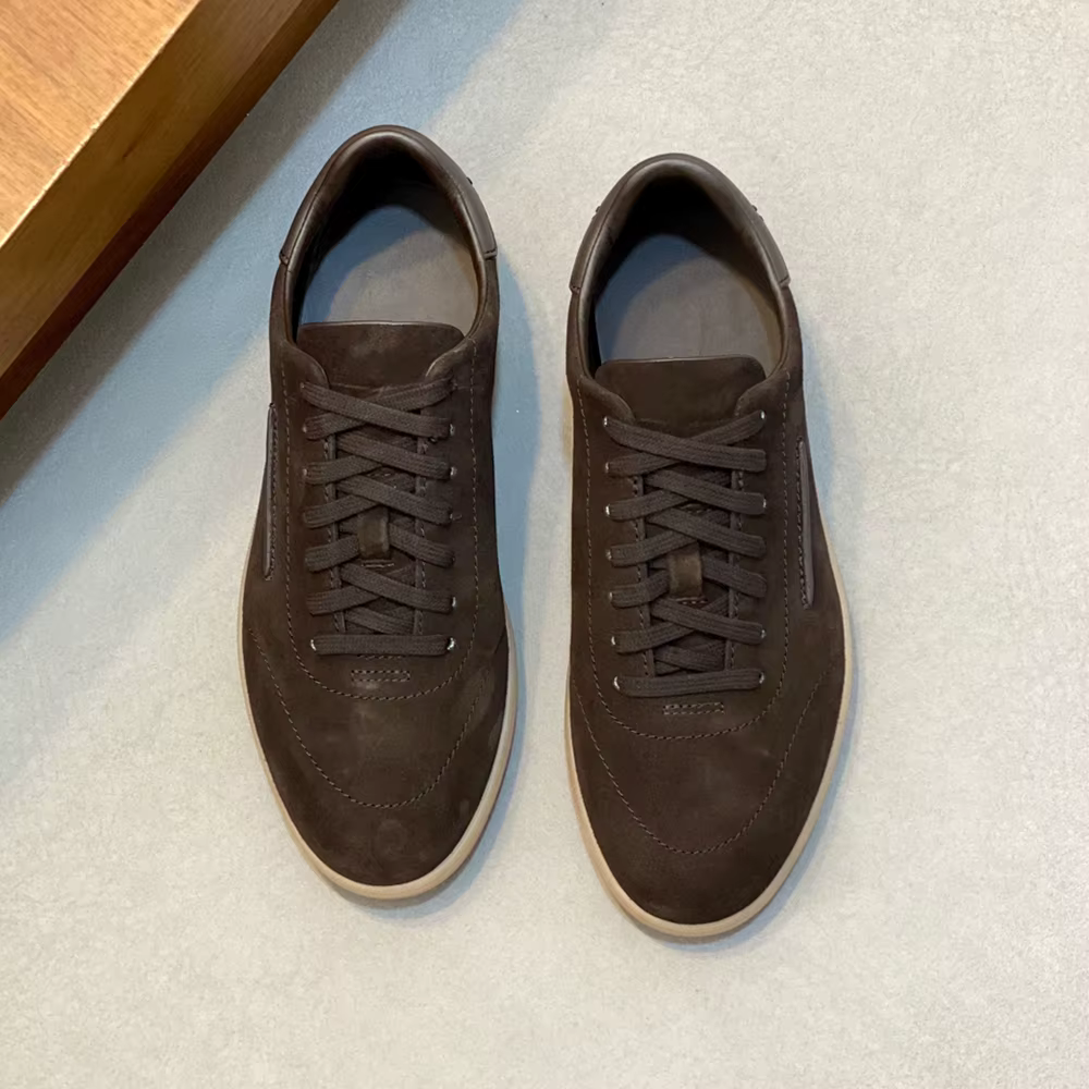 Nouvelles Chaussures Décontractées en Daim pour Hommes 2026 – Baskets Confortables à Semelle Plate pour le Quotidien