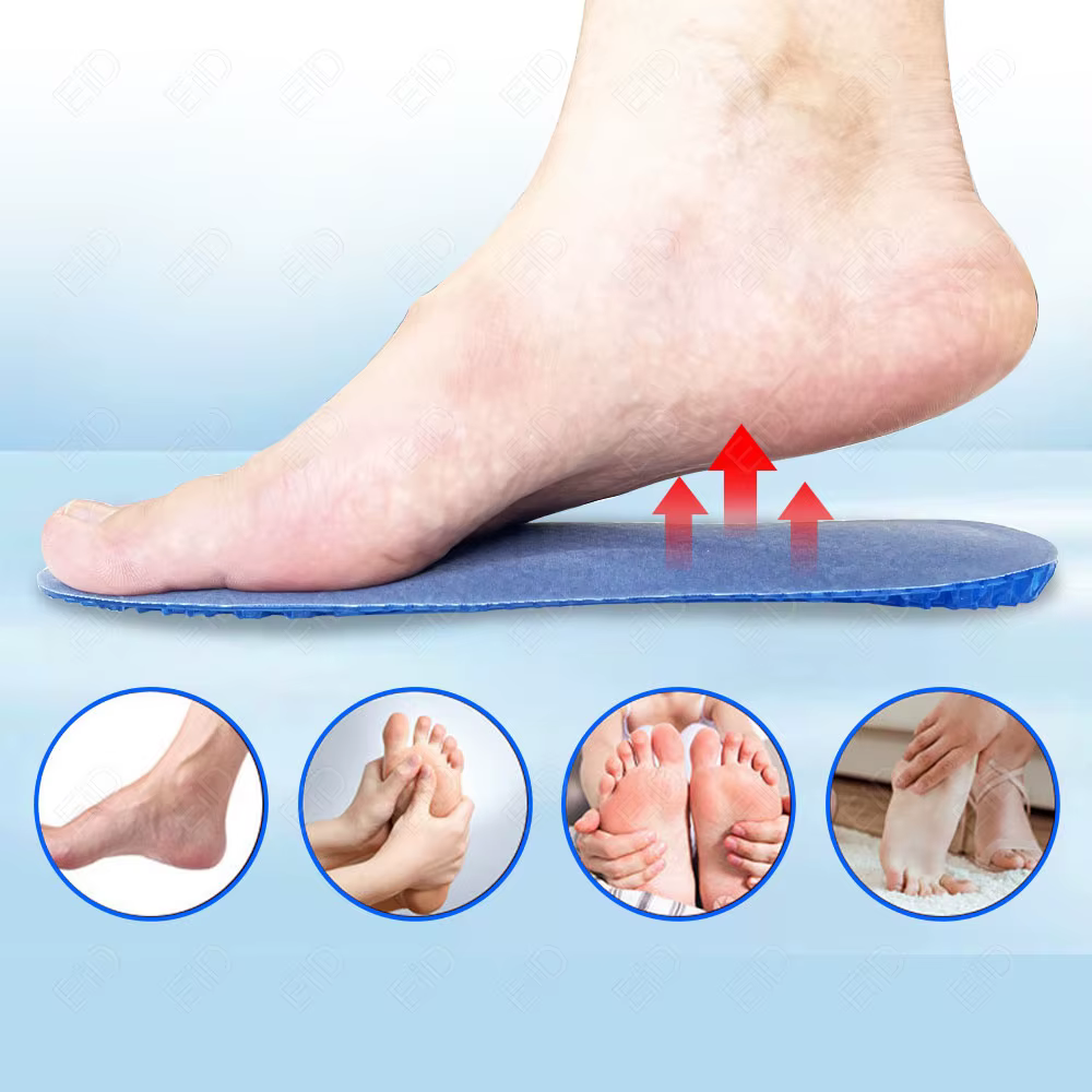 EiD-Semelles intérieures en gel de silicone pour chaussures de sport