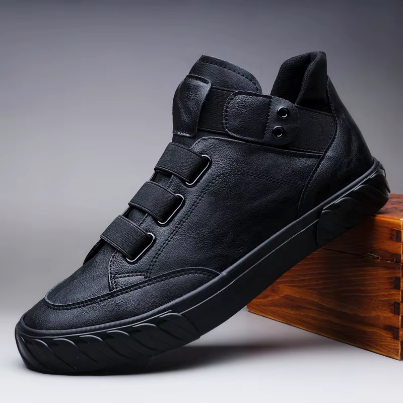 Mocassins vulcanisés noirs pour hommes