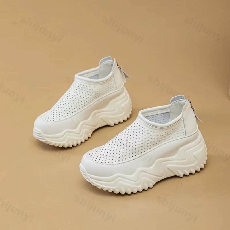 Chaussures plates à plateforme pour femme