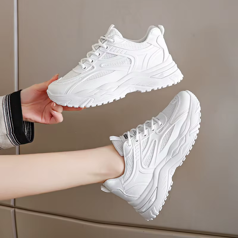 Nouvelles baskets en cuir épaisses pour femmes