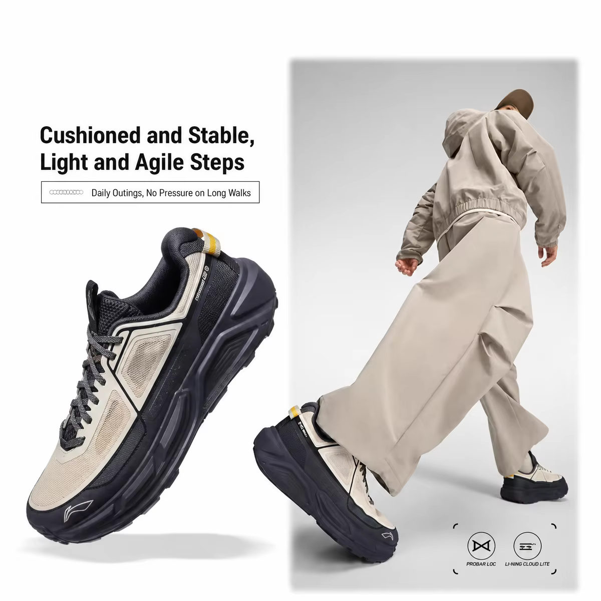 Li-Ning – chaussures de randonnée unisexes AXJ STRIDE 2