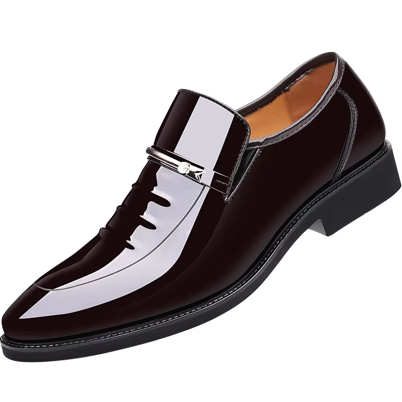 Chaussures en cuir verni pour hommes