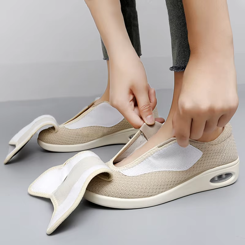 Chaussures orthopédiques décontractées pour pieds larges
