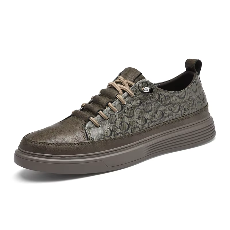 Baskets de skateboard en cuir pour hommes