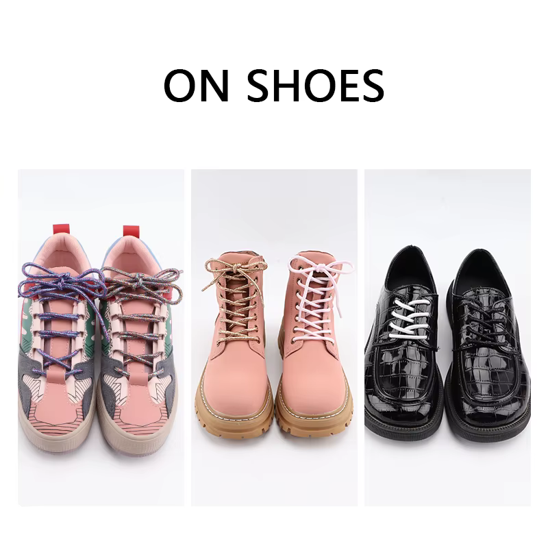 Lacets de chaussures à paillettes métalliques