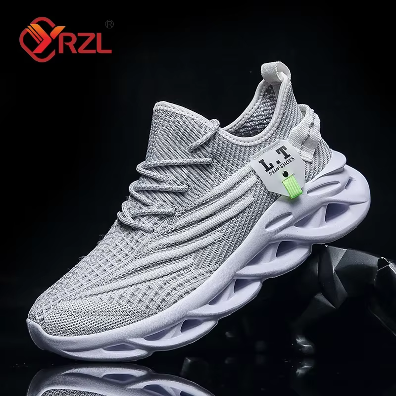YRZL hommes sport course noir Jogging chaussures espadrilles décontractées en plein air respirant maille femmes léger