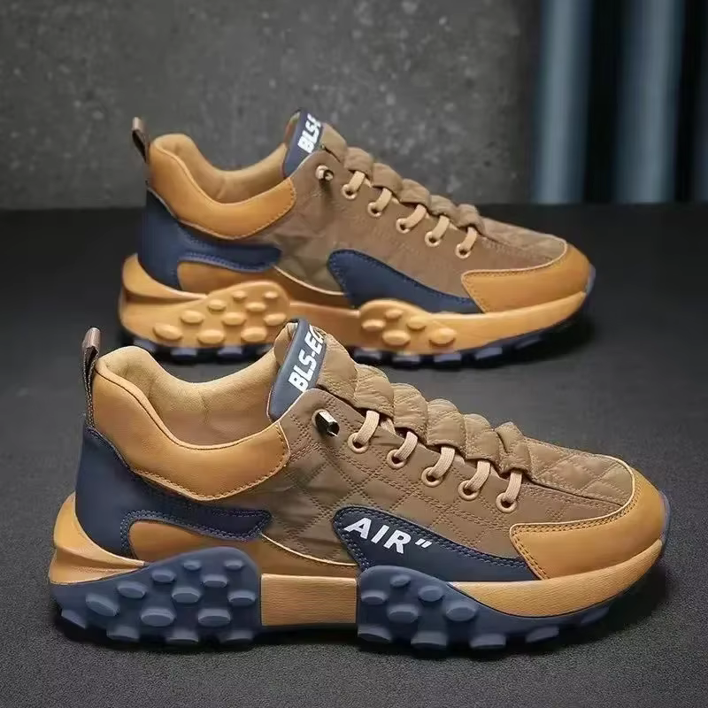 Semelle épaisse hommes baskets mode homme chaussure polyvalente vulcanisée