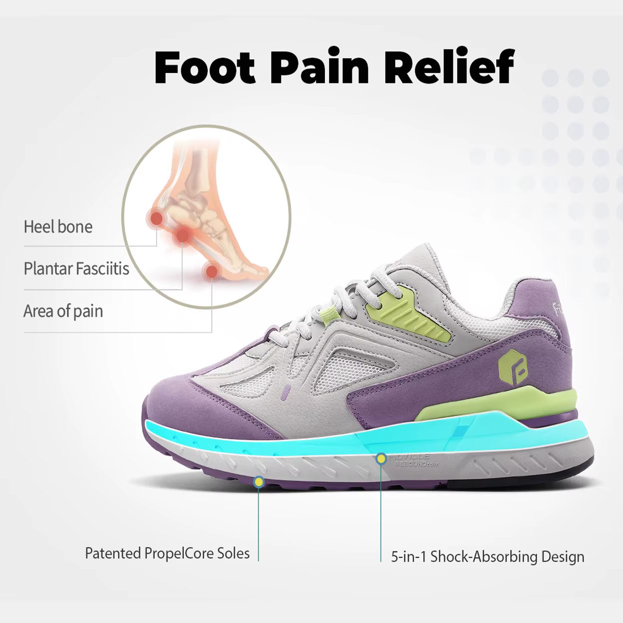 Chaussures de marche Extra larges pour femmes baskets légères à large largeur pour pied plat fasciite plantaire