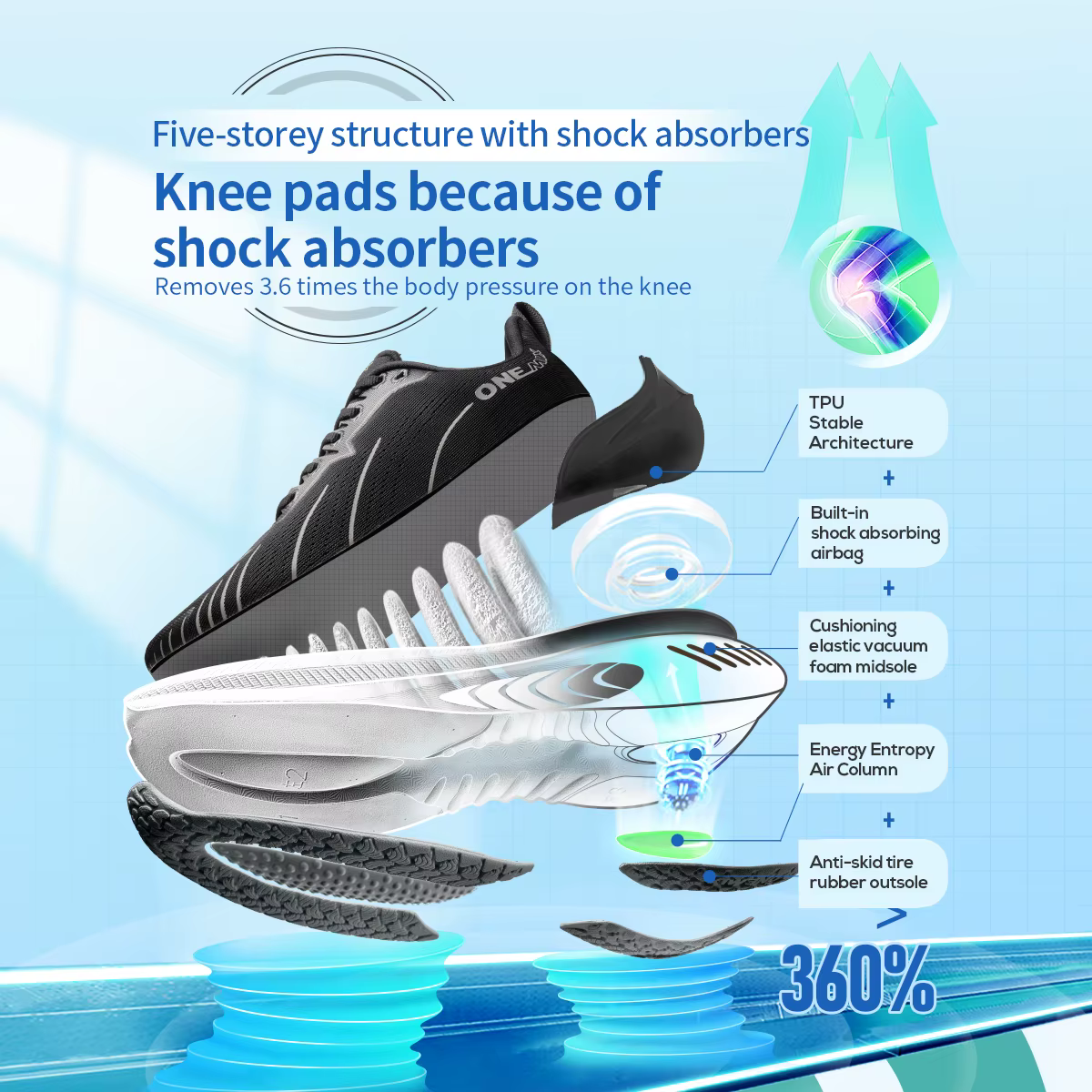 Chaussures de course à lacets pour hommes et femmes