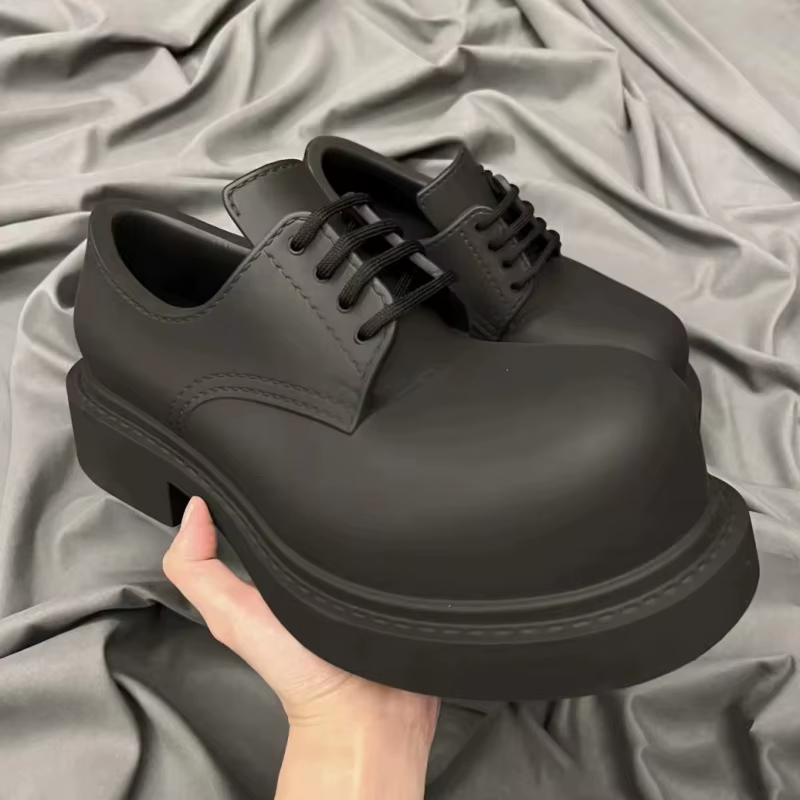 Chaussures à plateforme en cuir pour femmes et hommes