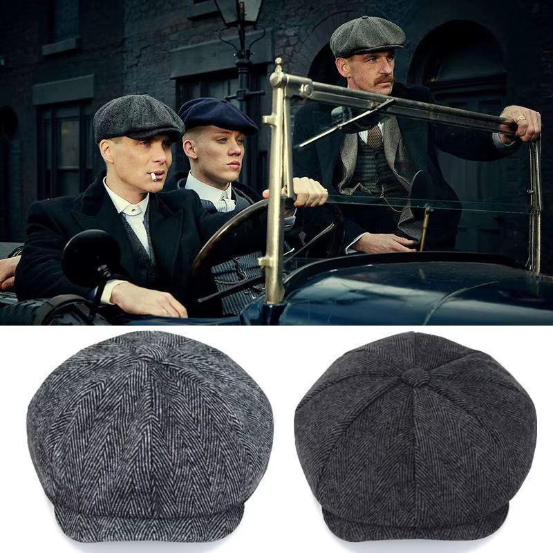 Casquettes classiques pour hommes, chapeau Peaky, chapeau de journal Shelby, béret du même Style, pare-soleil pour hommes, accessoires de costume, cadeaux pour hommes