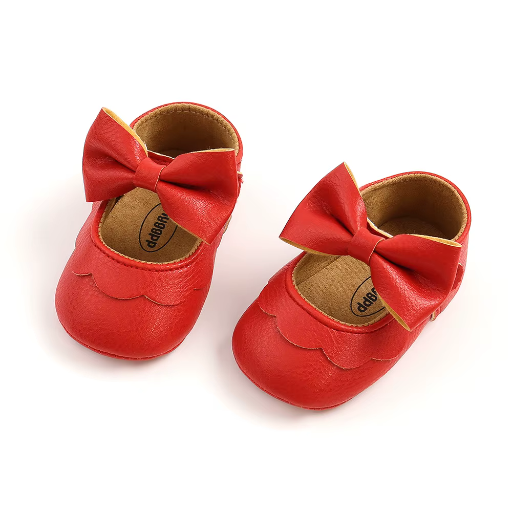 Chaussures de princesse en Pu pour bébé fille