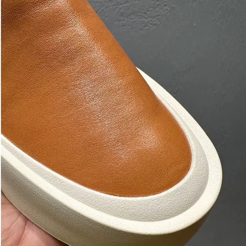 Mocassins à enfiler d'été 2026 pour hommes | Chaussures confortables vintage en cuir de vache à grain supérieur