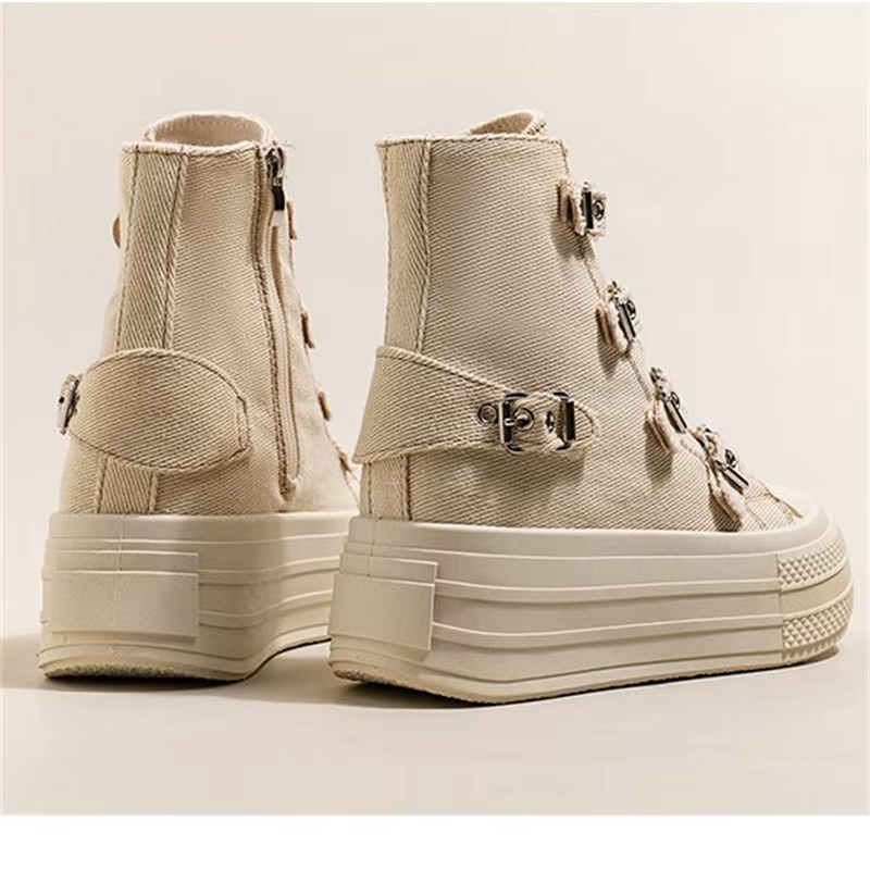 Chaussures en toile montantes pour femmes