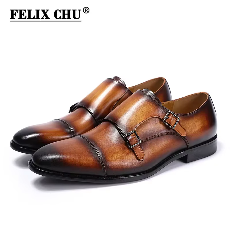 Mode marron noir hommes mocassins chaussures robe élégante costume formel chaussure en cuir respirant antidérapant à la