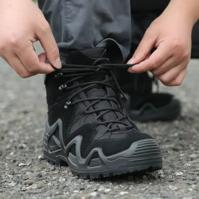 Hommes décontracté chasse bottines en plein air tactique randonnée homme botte