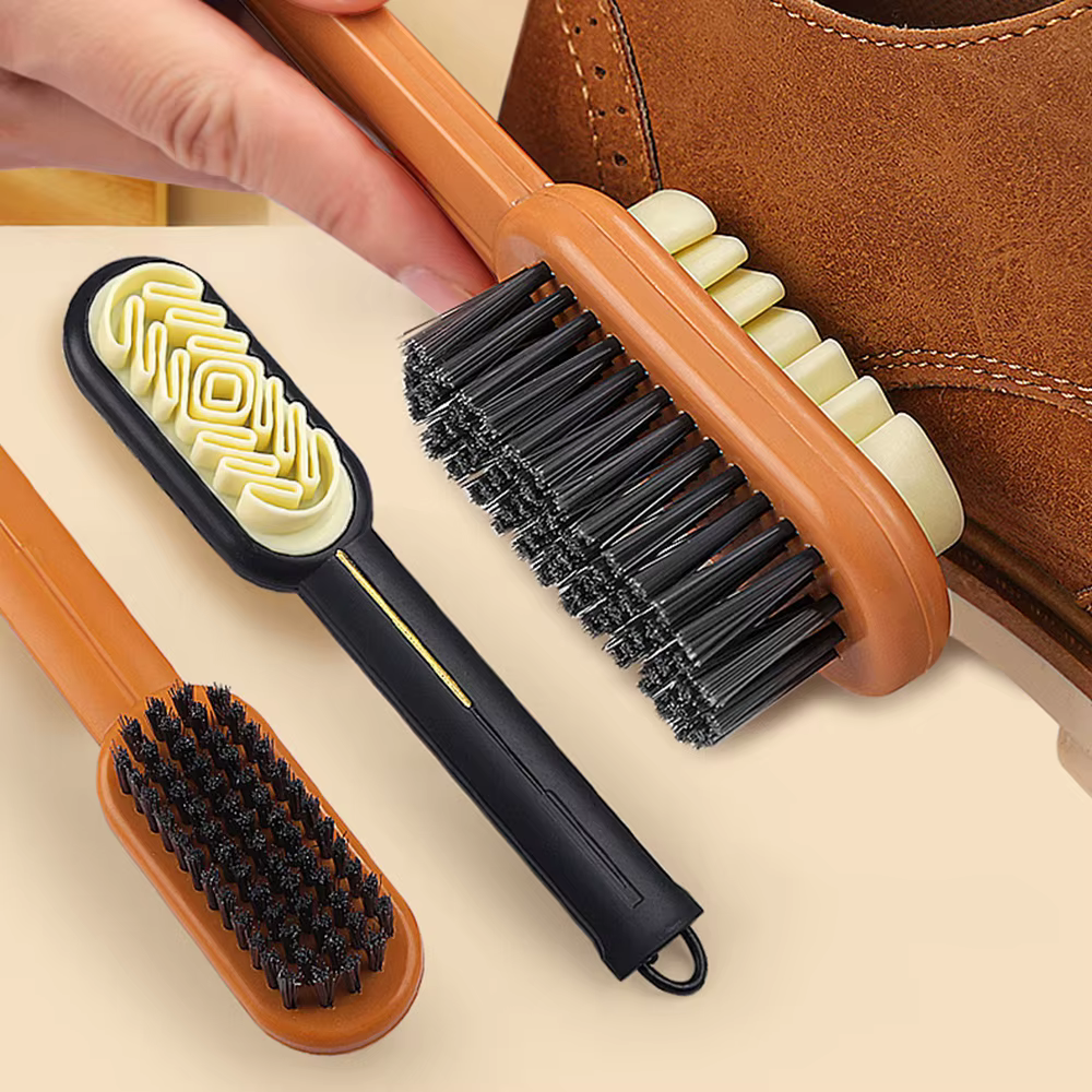 Brosse de nettoyage en daim à manche Long à 2 côtés
