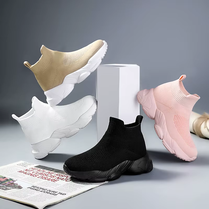 Baskets montantes blanches pour femmes