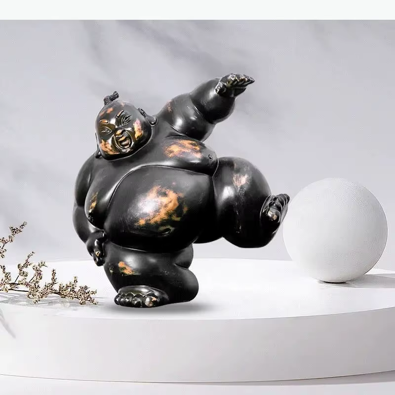 Ornements en résine de style japonais, artisanat de décoration, accessoires pour la maison, statue, bibelot, décoration de salon, figurines, cadeau