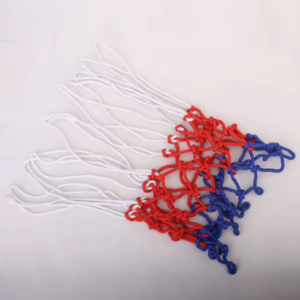 Filet de panier de basket-ball en nylon standard, aide à la formation de cerceau de jante, 3 couleurs