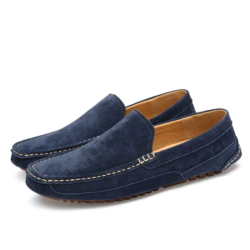 Mocassins en cuir suédé pour hommes