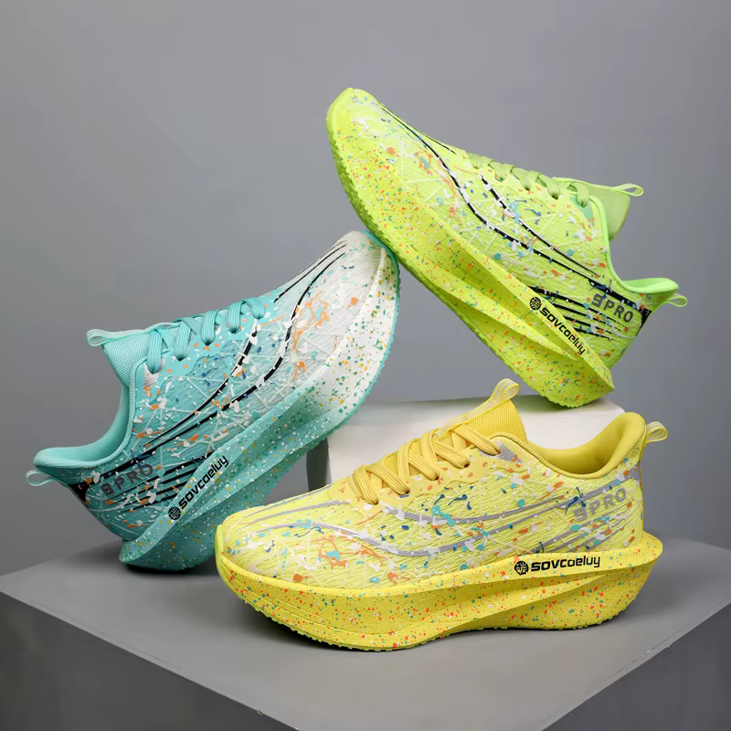 Chaussures de course pour hommes avec caractéristiques lumineuses