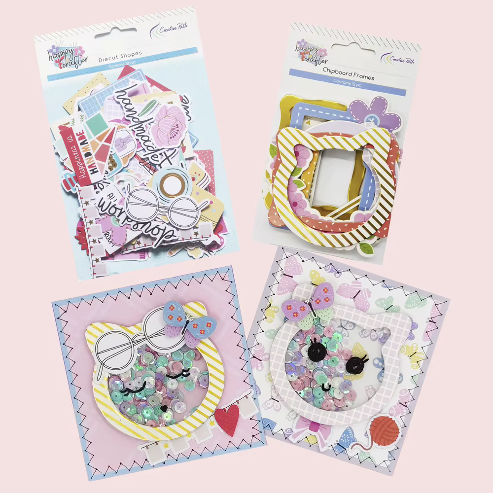 Kit de fournitures de scrapbooking Creative Path Value Pack, ensemble de matériaux d'artisanat, accessoires de journalisation, décoration de cartes, boîte surprise